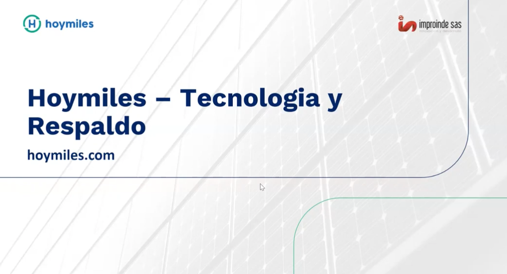 Webinar Micro Inversores Hoymiles LV y HV